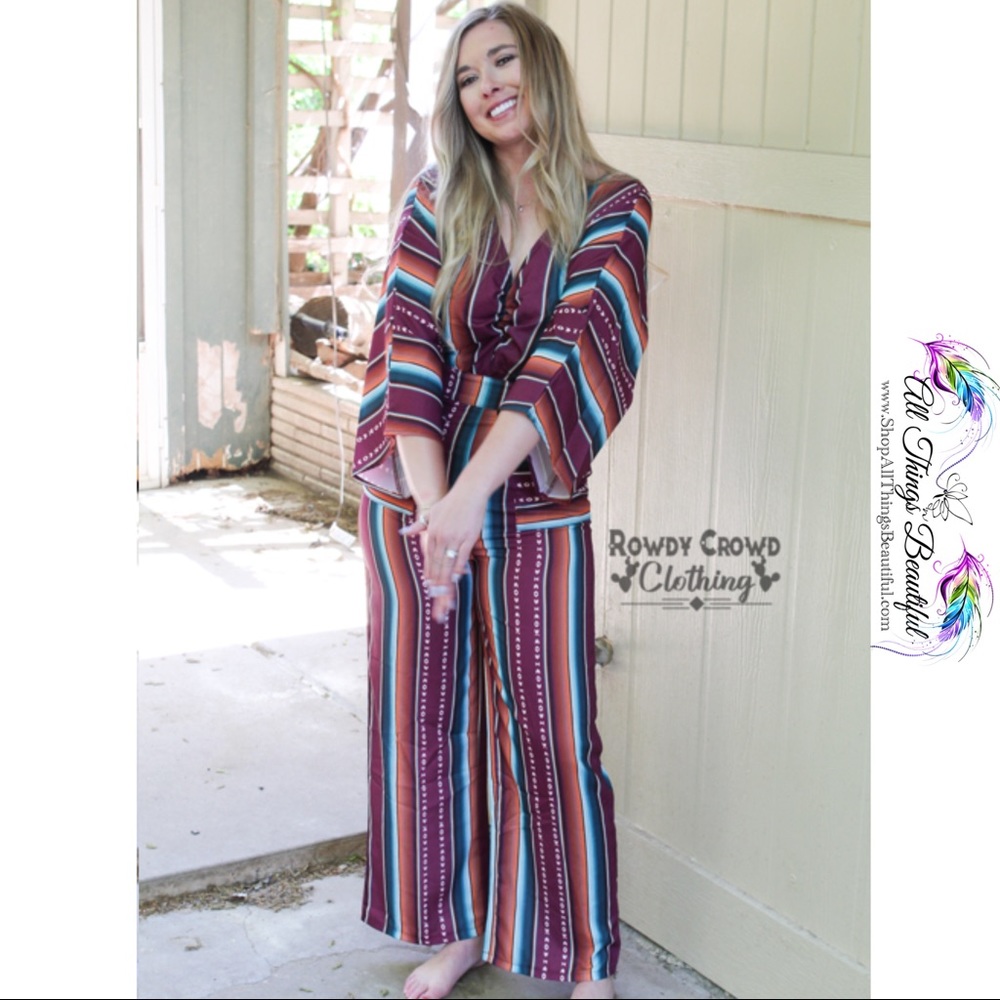 •Rowdy Crowd Serape Spring Jumpsuit• - Picture 12 of 14